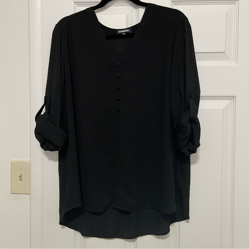 Express Size XL Long Sleeved Black Shirt